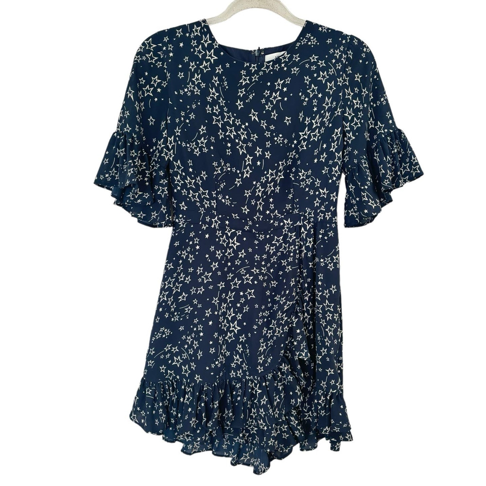 DELILAH CELESTIAL STAR PRINT WRAP ROMPER WOMEN SIZE 2/4 - Picture 7 of 15